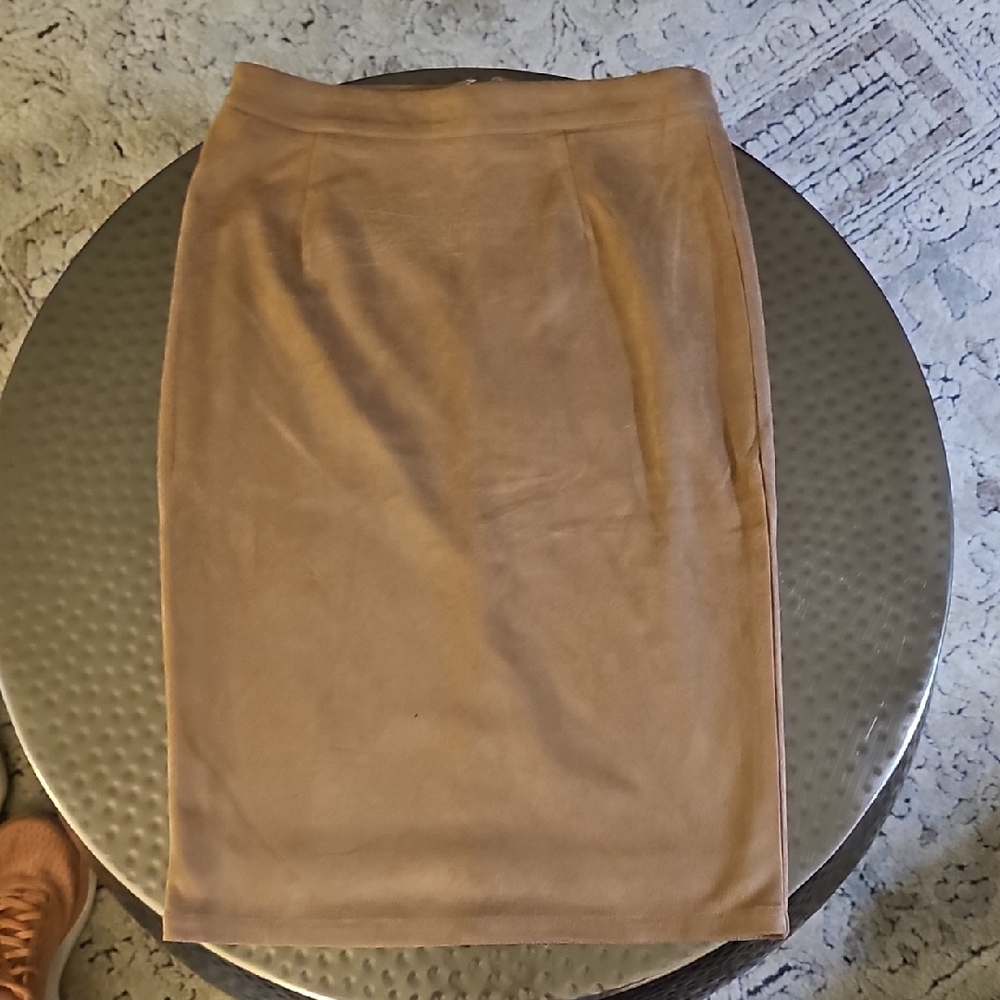 Lulu's Chic Brown Pencil Skirt